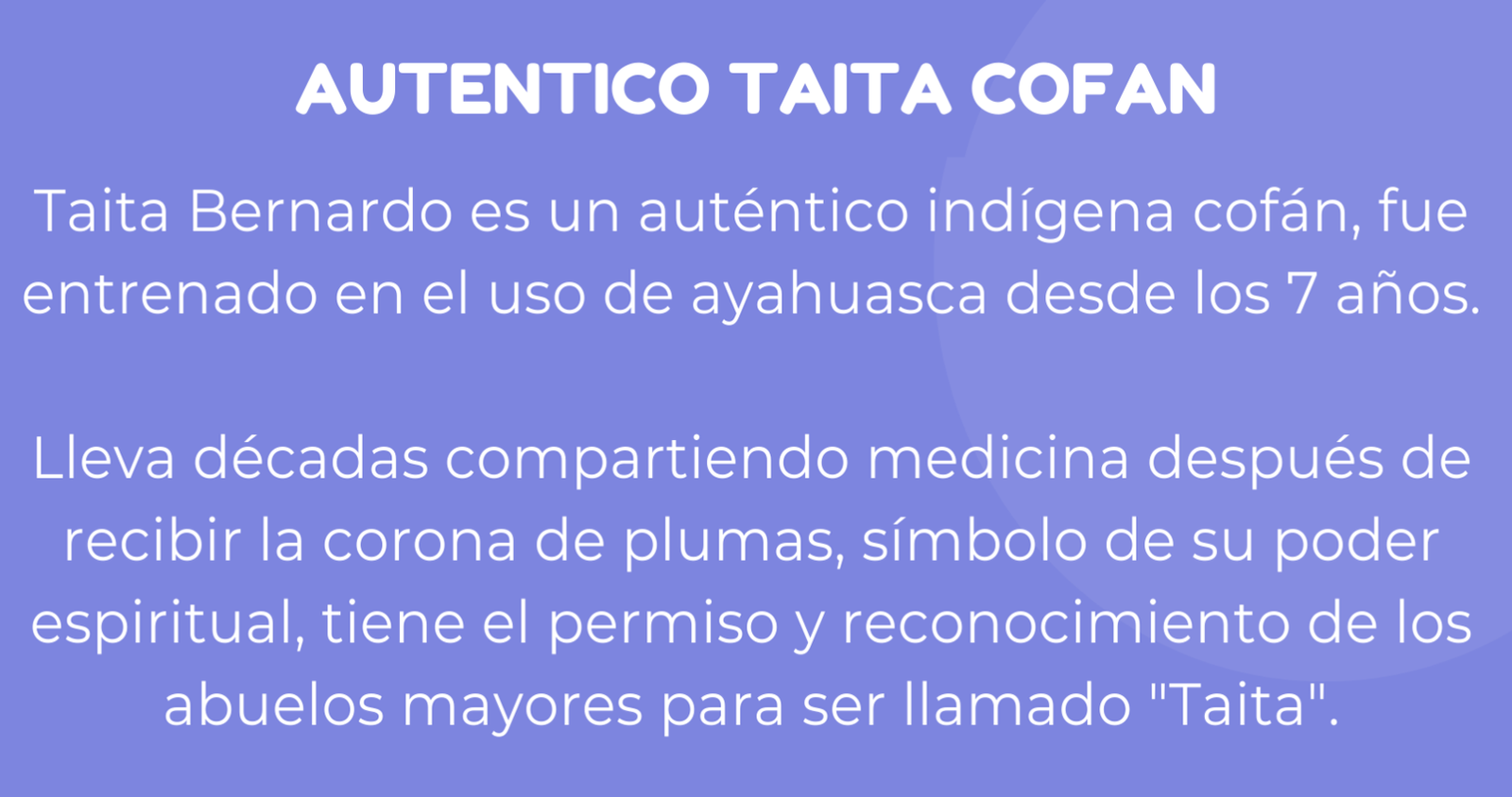 6 ayahuasca taita Queta putumayo